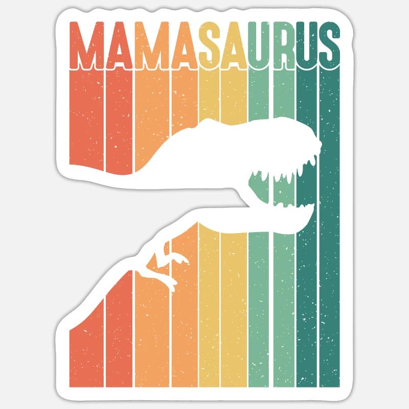 Mamasaurus Rex - Mama Saurier Muttertag Geschenk Sticker Größe S (10 x 10 cm)