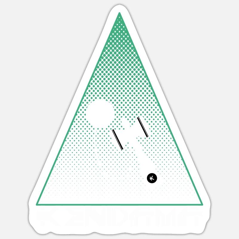 Kendama - Sticker Größe S (10 x 10 cm) - Mattweiß