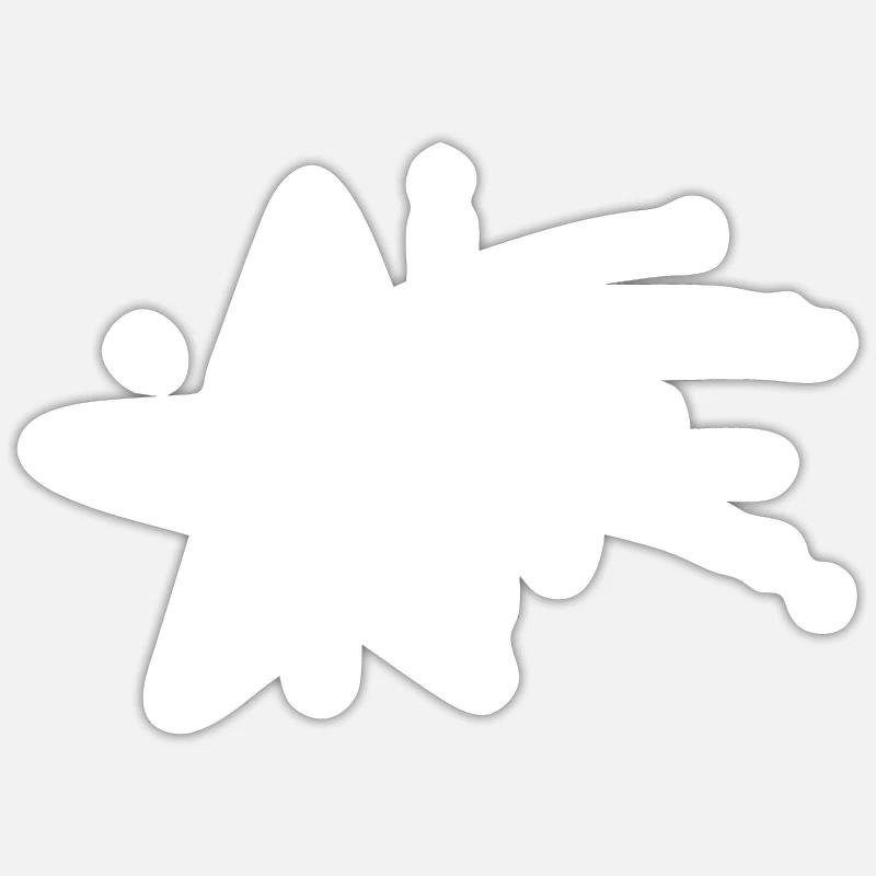 Idée cadeau Shooting Star Sticker taille S (10 x 10 cm)
