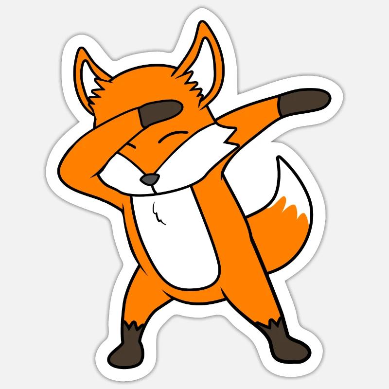 Fuchs Sticker Größe S (10 x 10 cm)