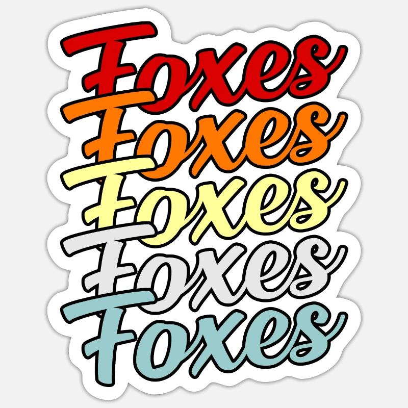 Fuchs Sticker Größe S (10 x 10 cm)