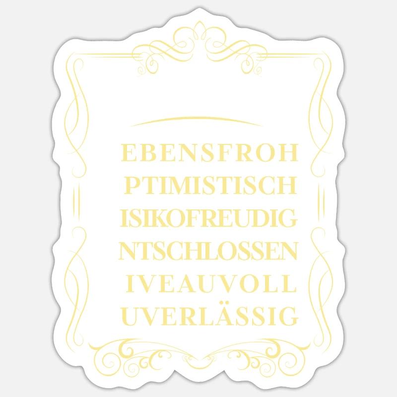 Für den besten Menschen - Ich bin Lorenz - Sticker Größe S (10 x 10 cm) - Mattweiß