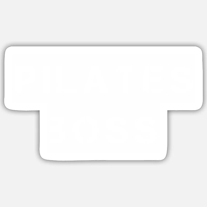Pilates - Pilates boss - Sticker size S (10 x 10 cm) - white matte