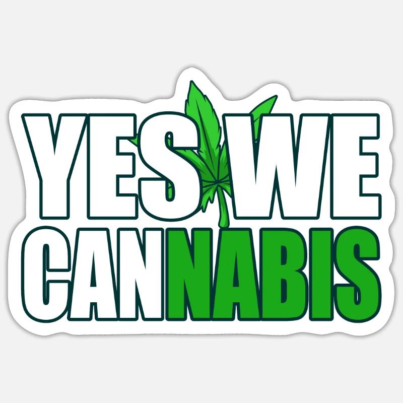 Cannabis - Sticker size S (10 x 10 cm) - white matte