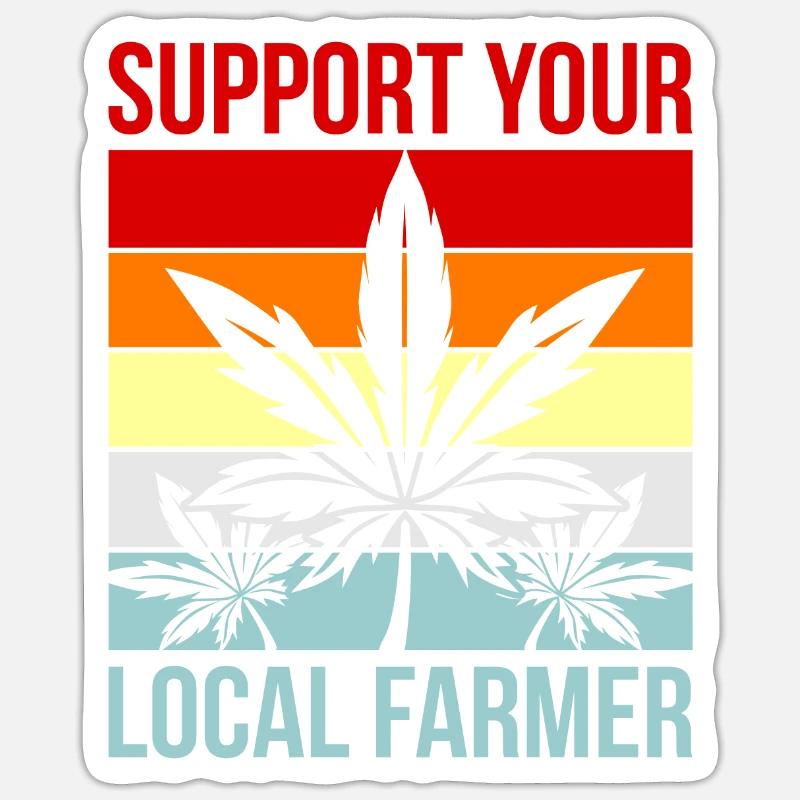 Cannabis - Sticker size S (10 x 10 cm) - white matte