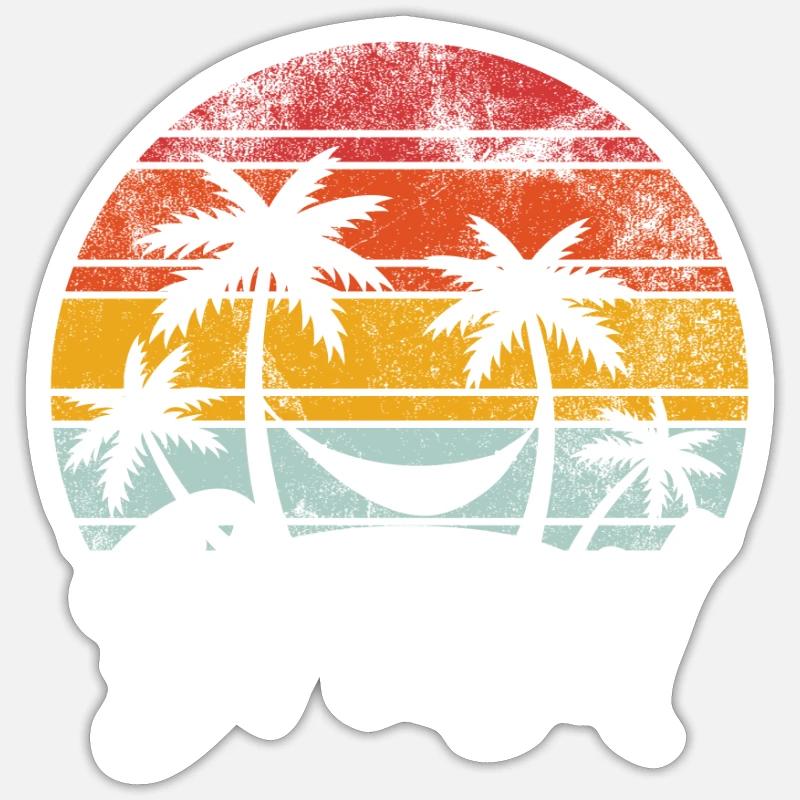 Brésil - Sticker taille S (10 x 10 cm) - blanc mat