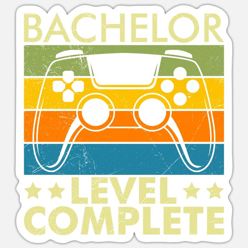 Bachelor Abschluss Complete Bachelor 2022 - Sticker Größe S (10 x 10 cm) - Mattweiß