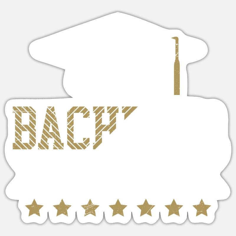 Bachelor 2022 Bachelorabschluss Bachelor Sticker Größe S (10 x 10 cm)