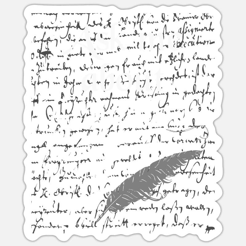 Généalogie Généalogie Dicton - Sticker taille S (10 x 10 cm) - blanc mat