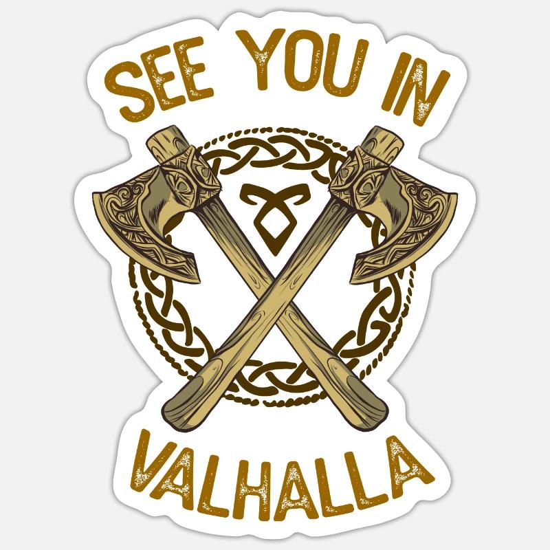 Wikinger Sticker Größe S (10 x 10 cm)