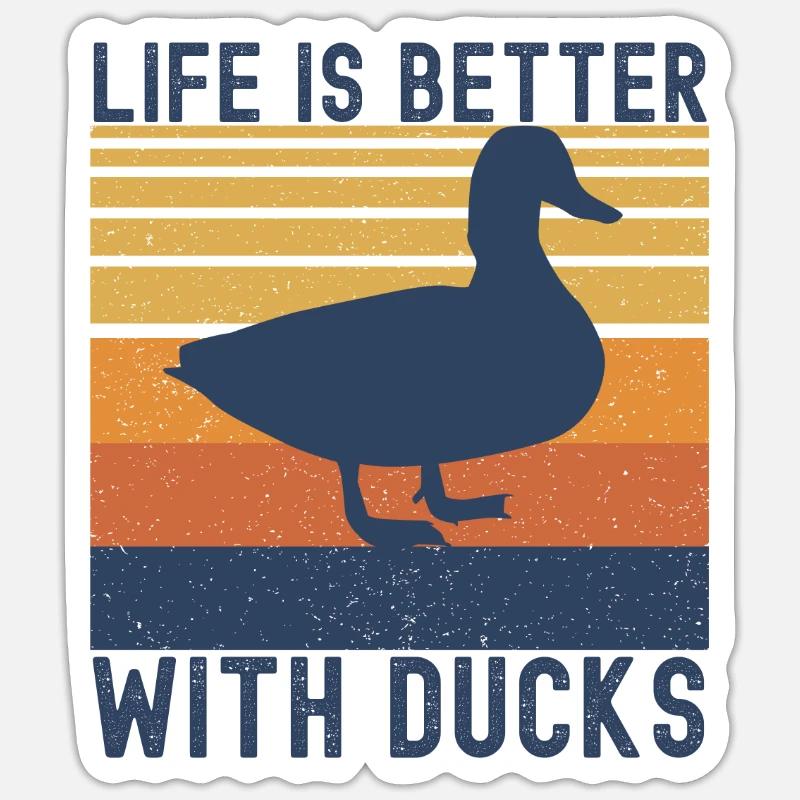 Duck Sticker size S (10 x 10 cm)