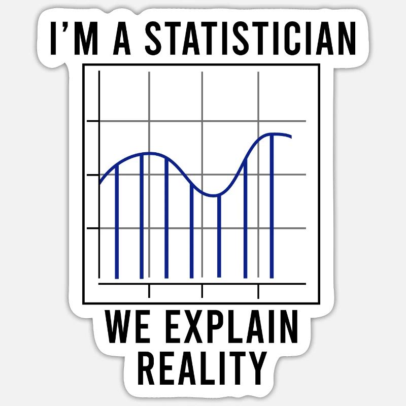 Statisticien Analyste en science des données Sticker taille S (10 x 10 cm)