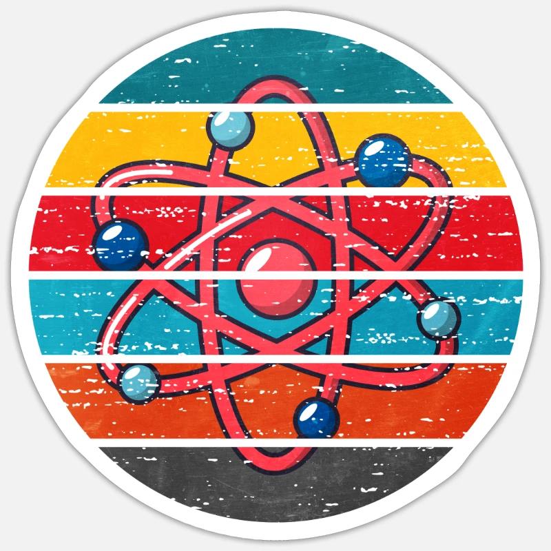 Science - Sticker taille S (10 x 10 cm) - blanc mat