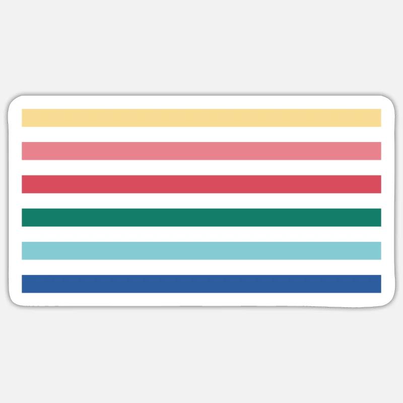 Rainbow - Sticker size S (10 x 10 cm) - white matte
