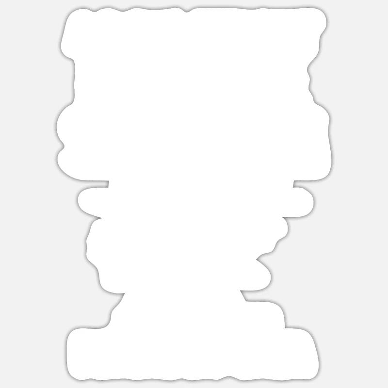 Figure skating - Sticker size S (10 x 10 cm) - white matte