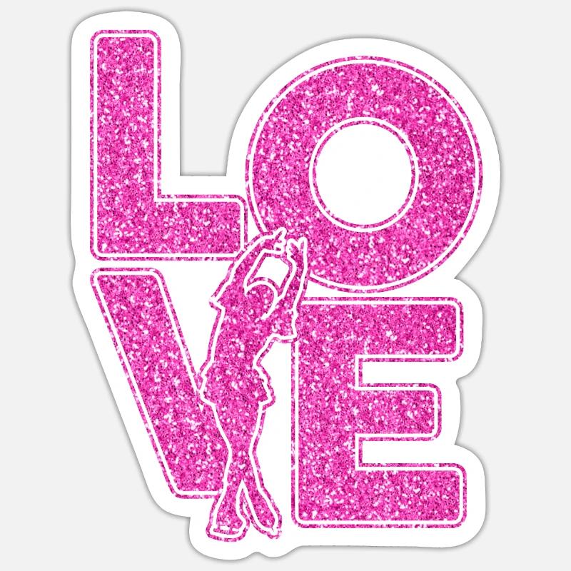 Eiskunstlauf Sticker Größe S (10 x 10 cm)