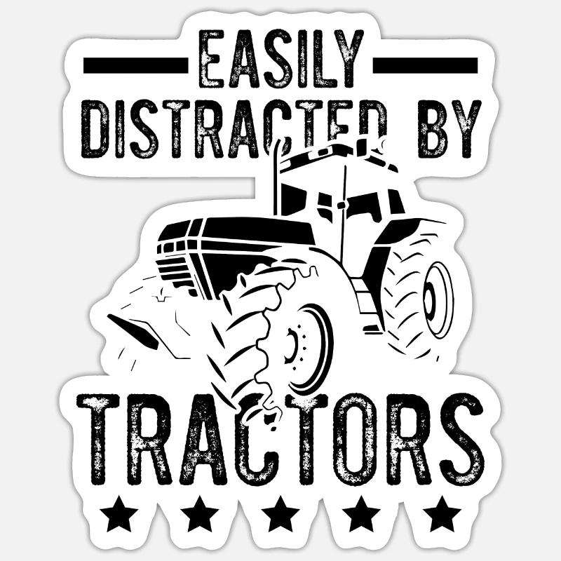 tractor farmer Sticker size S (10 x 10 cm)