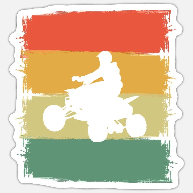 Quad Sticker taille S (10 x 10 cm)