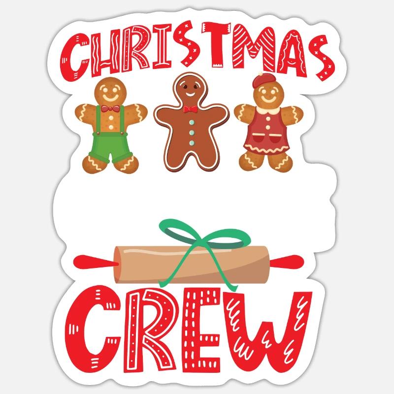 Cuire au four des biscuits de Noël Sticker taille S (10 x 10 cm)