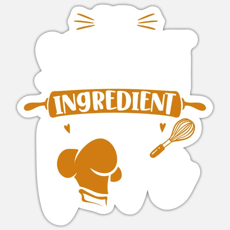 Bake Baking Rolling Pin Whisk The Sticker size S (10 x 10 cm)