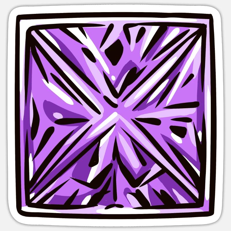 Pierre précieuse de diamant Sticker taille S (10 x 10 cm)