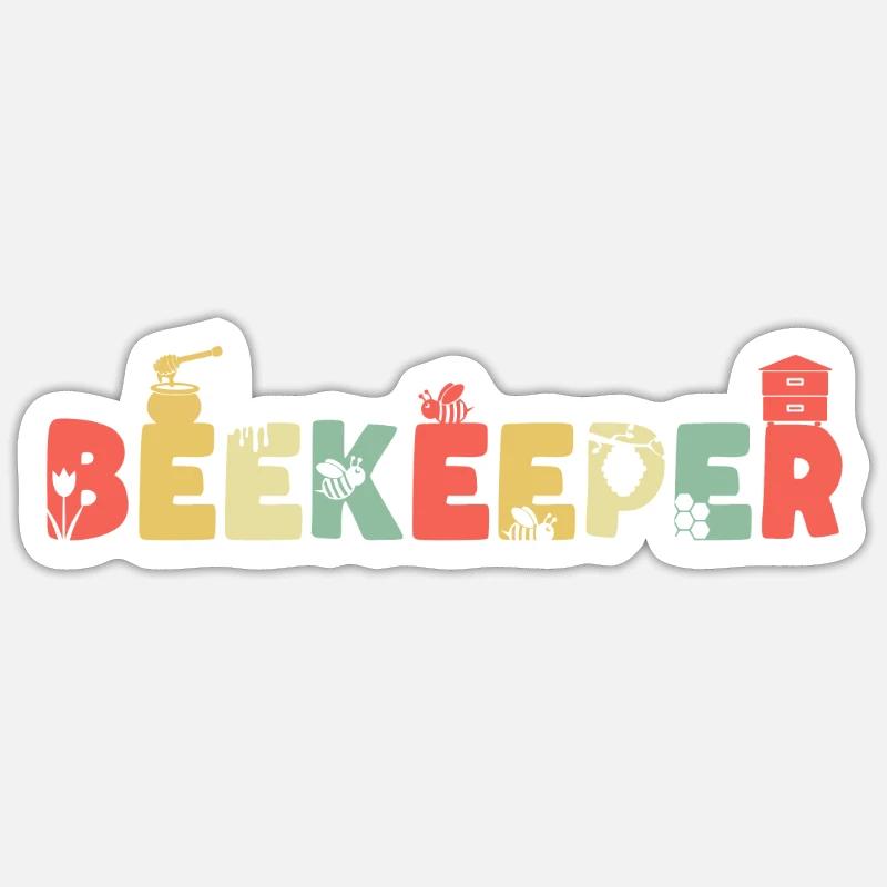Beekeepers Bees Honey Beekeeper Bee Sticker size S (10 x 10 cm)