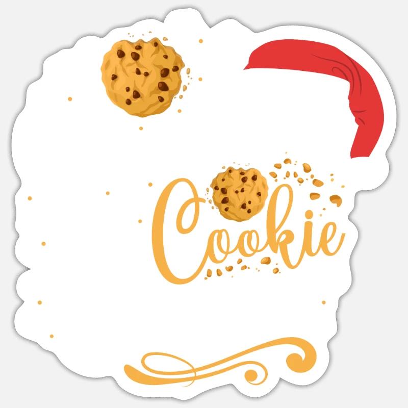 Bake Baking Christmas Cookie Crew - Sticker Größe S (10 x 10 cm) - Mattweiß
