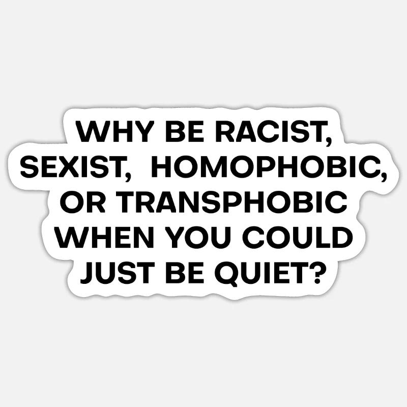 Leise Sticker Größe S (10 x 10 cm)