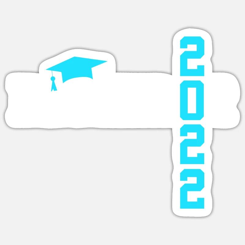 Baccalauréat 2022 - Sticker taille S (10 x 10 cm) - blanc mat