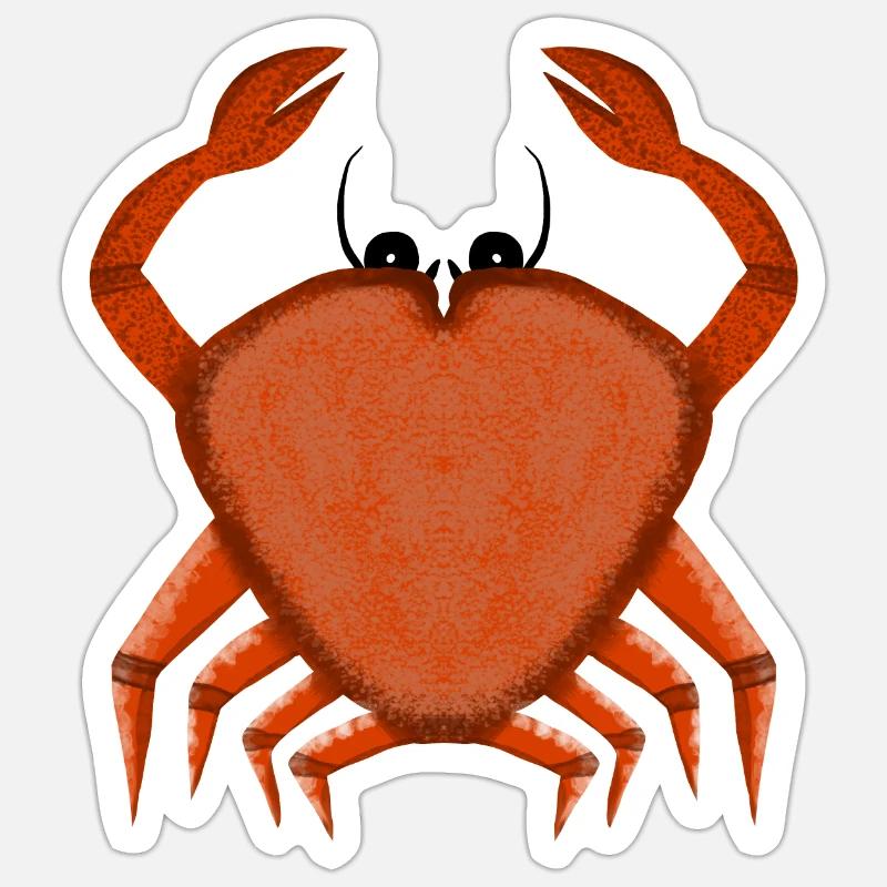 Crabe Sticker taille S (10 x 10 cm)