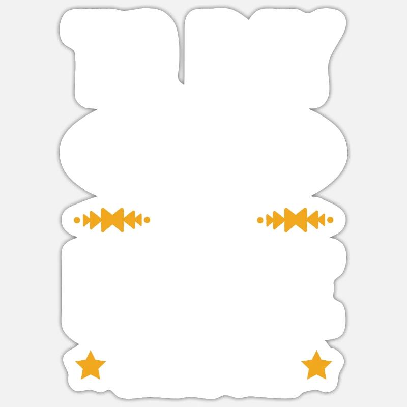Boxen Boxing - Sticker Größe S (10 x 10 cm) - Mattweiß