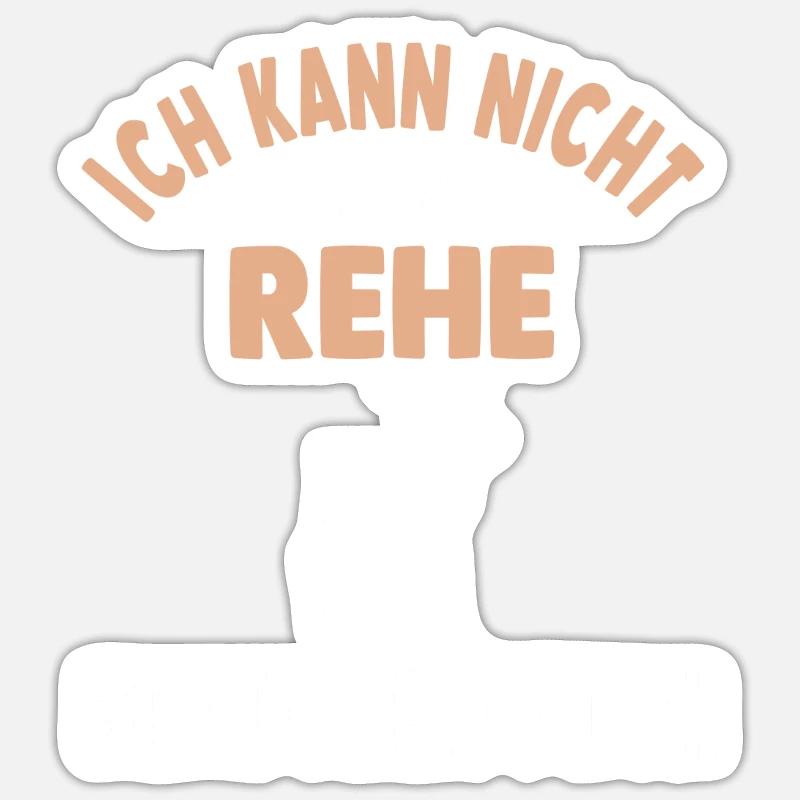 Wald Waldbewohner Reh Sticker Größe S (10 x 10 cm)