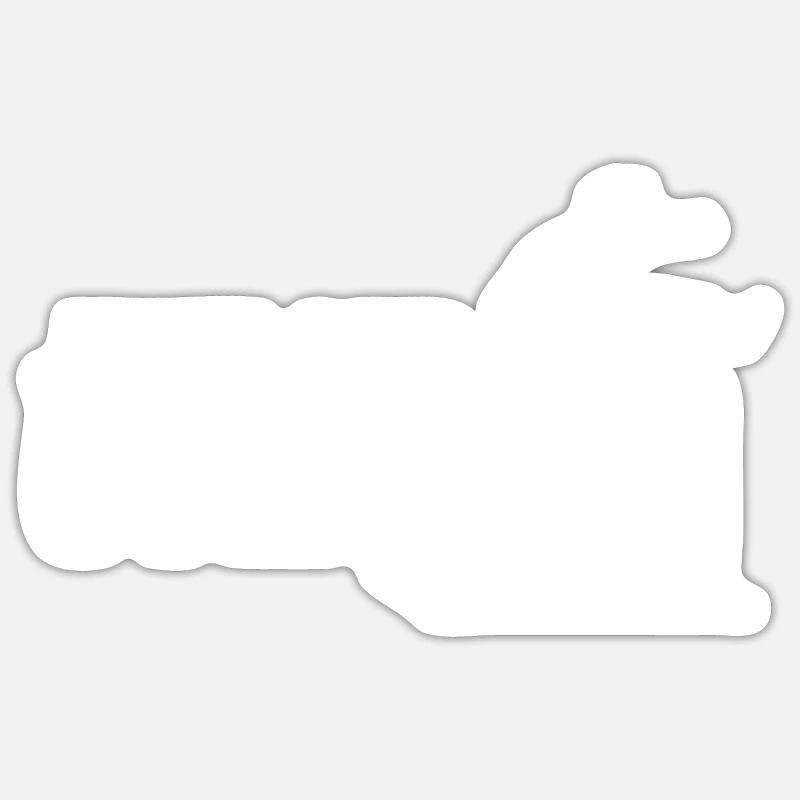 Hürdenlauf Evolution Sticker Größe S (10 x 10 cm)