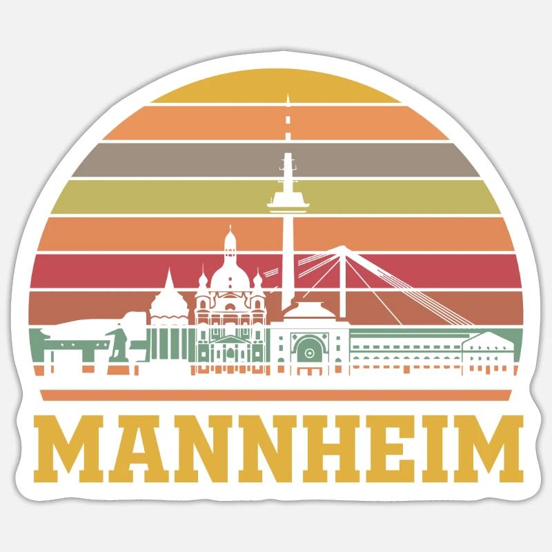 Mannheim Sticker Größe S (10 x 10 cm)