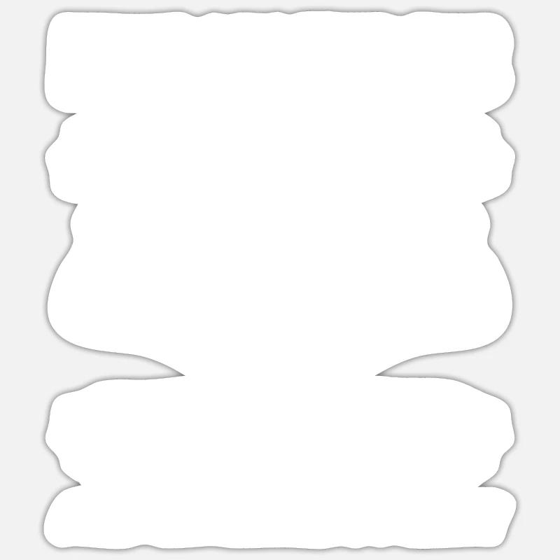 Bloc - Sticker taille S (10 x 10 cm) - blanc mat