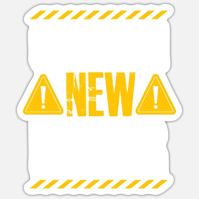 Caution New Driver - Sticker size S (10 x 10 cm) - white matte