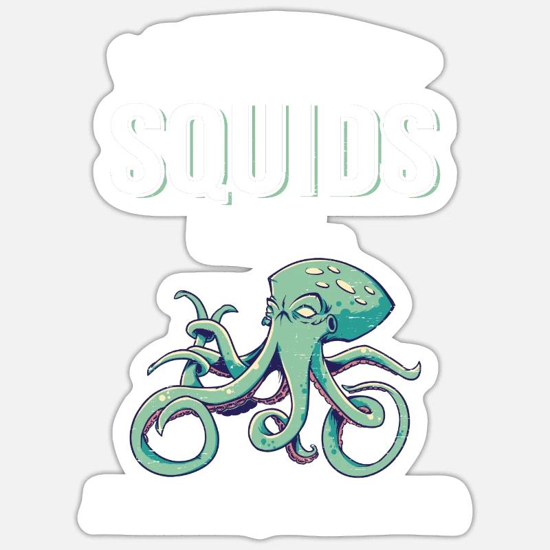 Octopus Octopus Sticker taille S (10 x 10 cm)