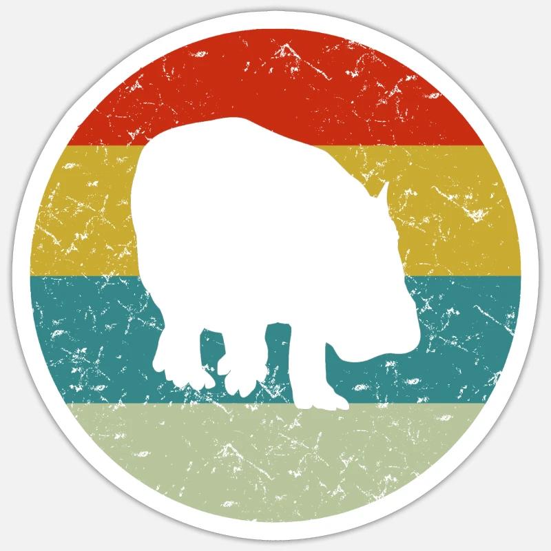 hippo Sticker size S (10 x 10 cm)