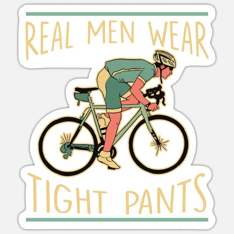 Vélo de route Vélo de route Cyclisme Cycliste - Sticker taille S (10 x 10 cm) - blanc mat