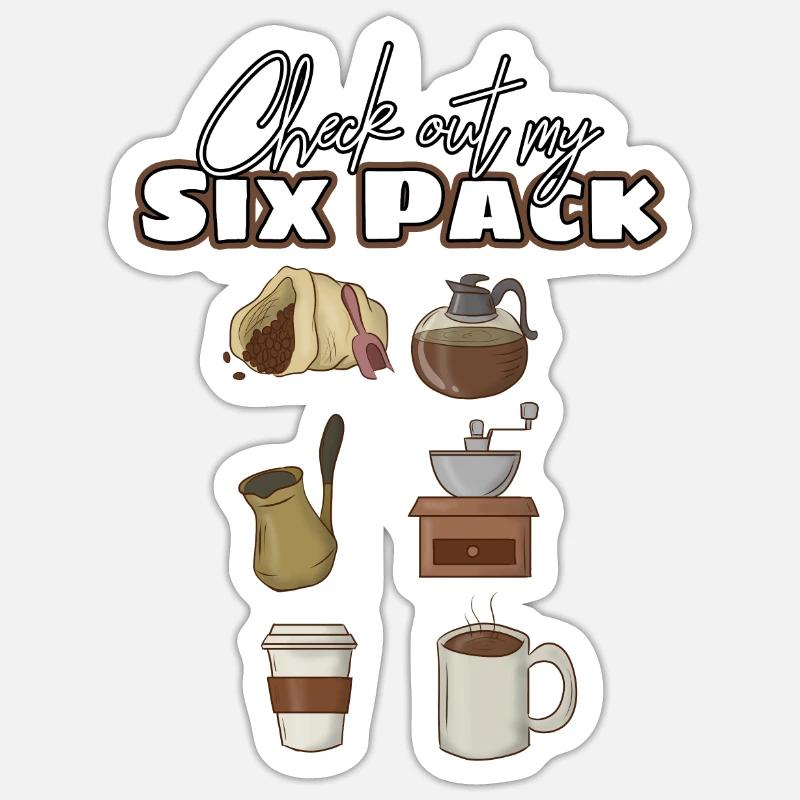 Kaffee Sticker Größe S (10 x 10 cm)