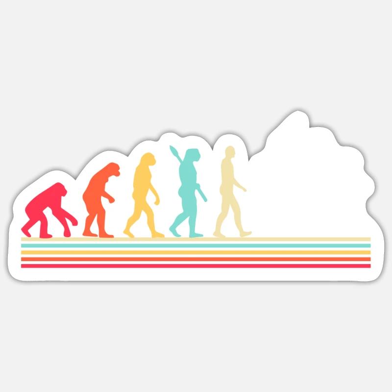 Batteur Evolution Drums - Sticker taille S (10 x 10 cm) - blanc mat