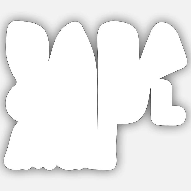 Baba Cool - Sticker size S (10 x 10 cm) - white matte