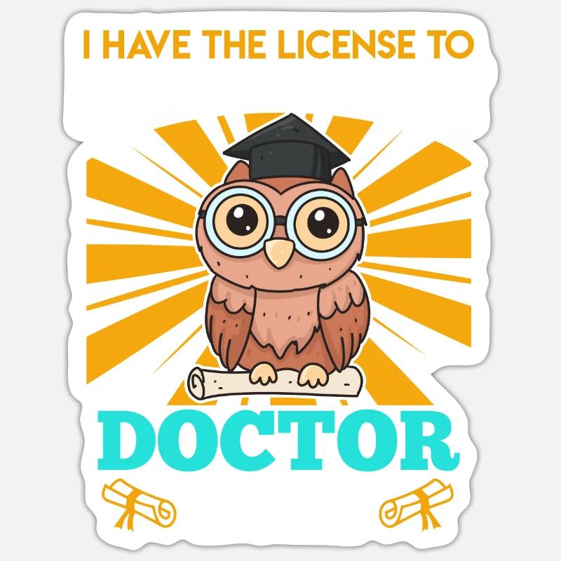 Promotion 2022 Doktor Doktortitel Dissertation Sticker Größe S (10 x 10 cm)