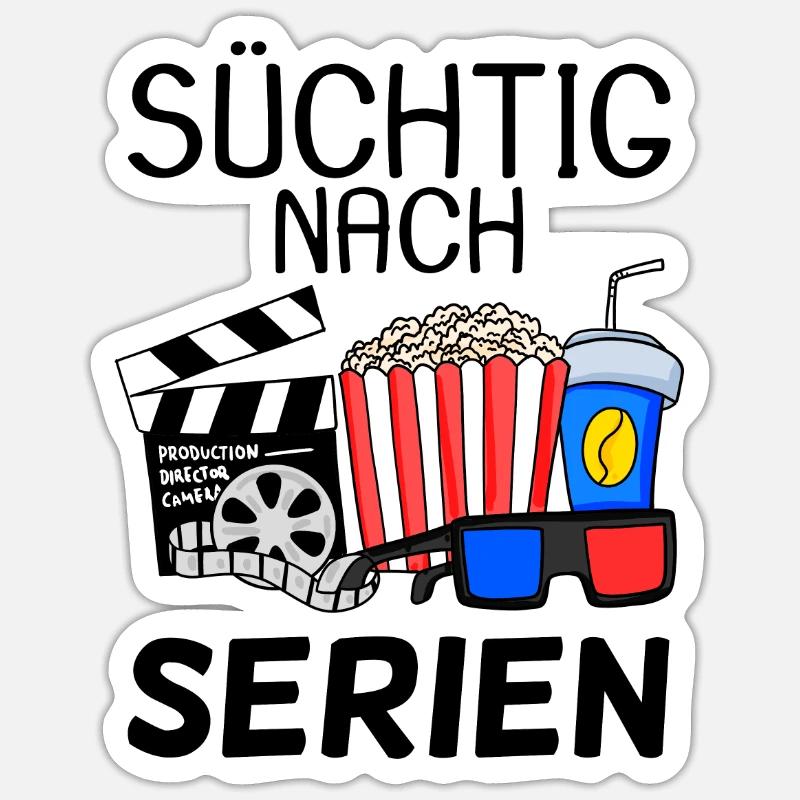 Serie - Sticker Größe S (10 x 10 cm) - Mattweiß