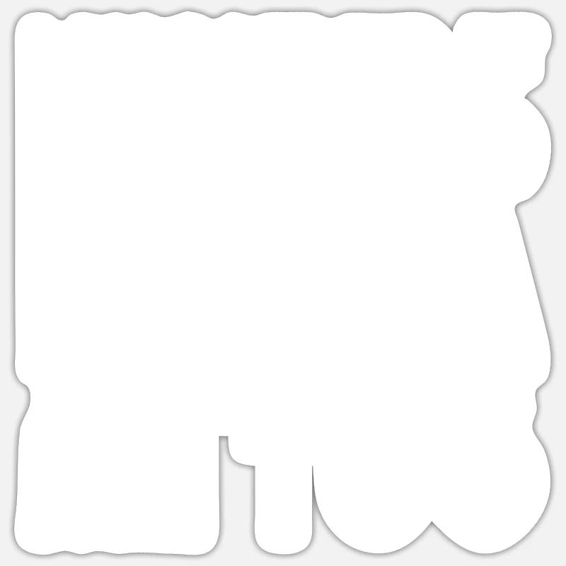 Pizza and pasta - Sticker size S (10 x 10 cm) - white matte