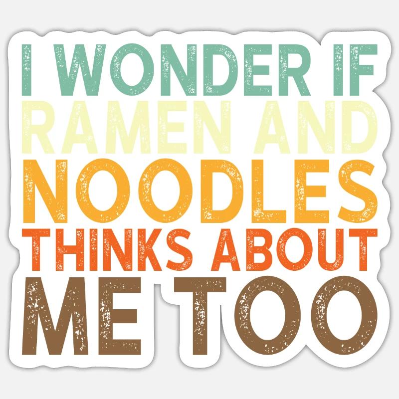 Ramen Noodle Saying - Sticker size S (10 x 10 cm) - white matte