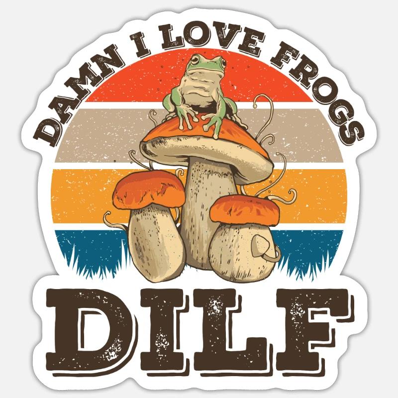 Frosch Sticker Größe S (10 x 10 cm)