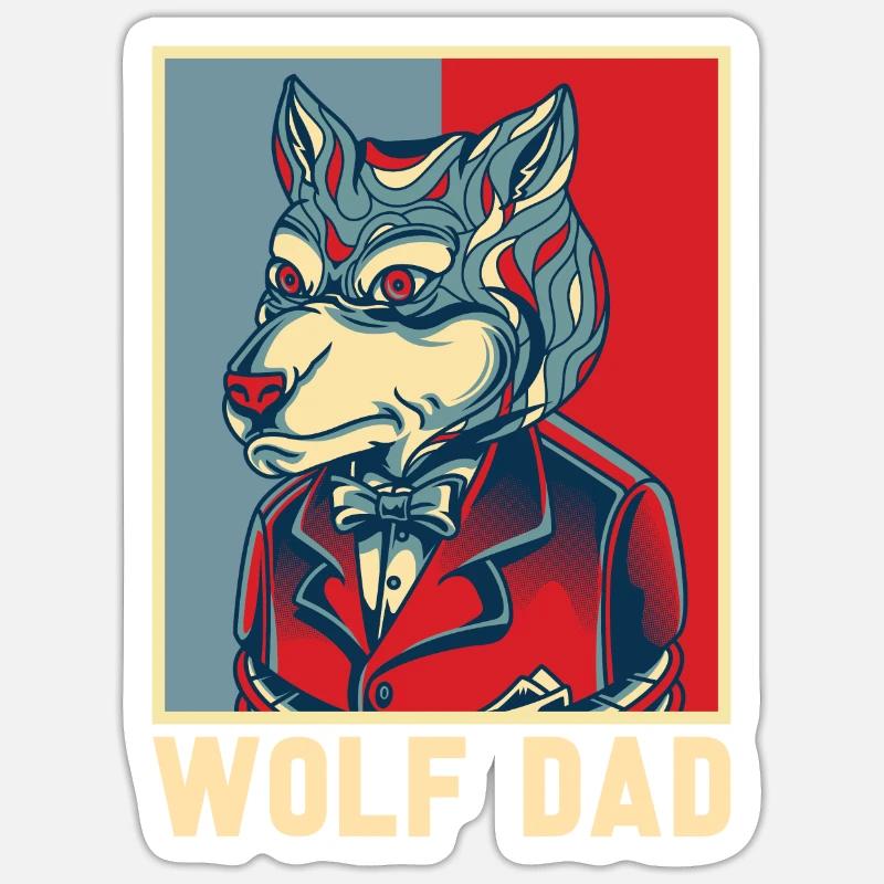Wolf Sticker size S (10 x 10 cm)