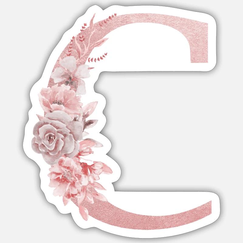 Buchstabe C Sticker Größe S (10 x 10 cm)