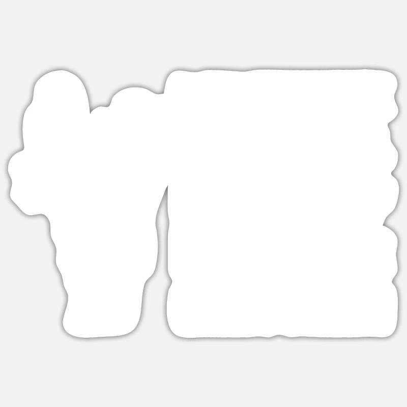 Baumpfleger Arborist Baumpflege Geschenk - Sticker Größe S (10 x 10 cm) - Mattweiß